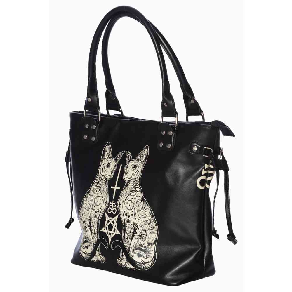 Banned - ESOTERIC CAT Sac à main - Noir